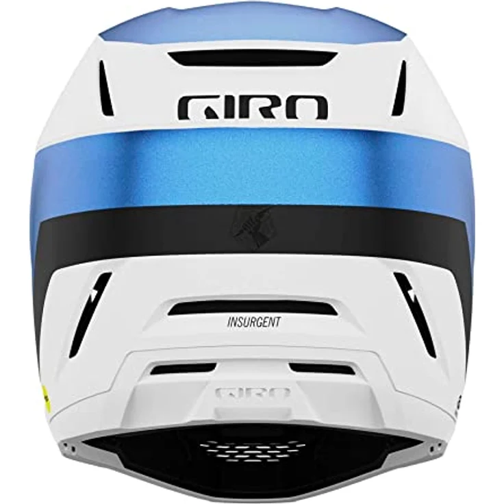 Giro Insurgent Spherical Downhillhelm, optimierte Belüftung, Spherical Technology, Weiß-Blau, XL-2XL – Bild 4