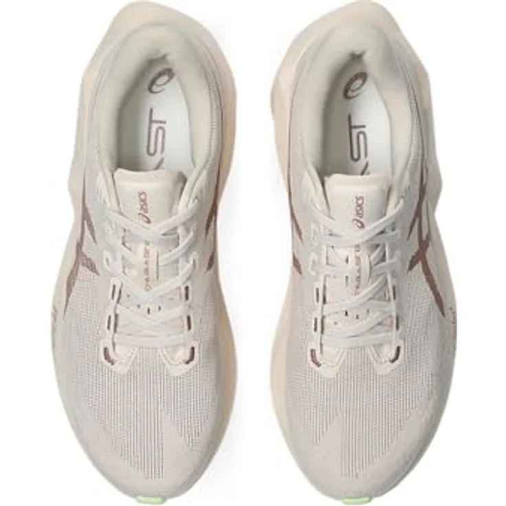 Asics Novablast 6, Leichte Wettkampf-Laufschuhe mit FlyteFoam™ Blast Max-Dämpfung, Rose Dust/Illuminate Yellow, Größe 42 – Bild 8