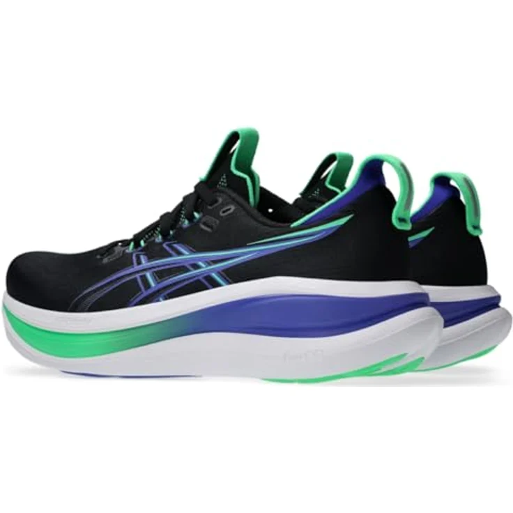Asics GEL-Nimbus 28, Laufschuh für Neutralläufer mit GEL-Dämpfung, schwarz-blau, Größe 44.5 – Bild 4