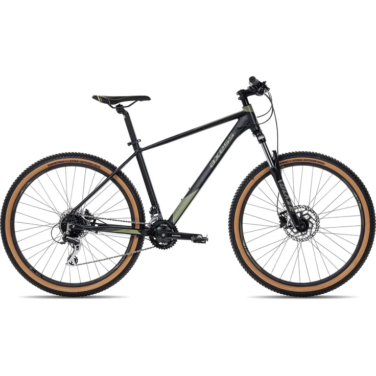 Axess KEEDO Hardtail Mountainbike 29 Zoll, Lockout-Federgabel, 2-fach Schaltung, dunkelgrün, 19 Zoll
