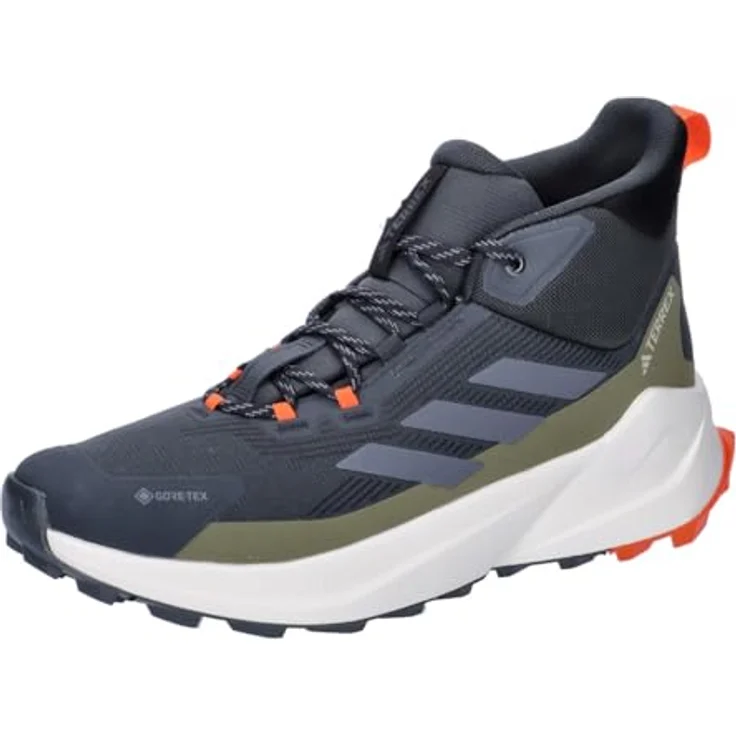 adidas Sportswear TERREX TRAILMAKER 2 MID GTX, Wasserdichter Trekkingschuh mit GORE-TEX Membran und stabilem Halt, Carbon/Gresix/Cblack – Bild 1