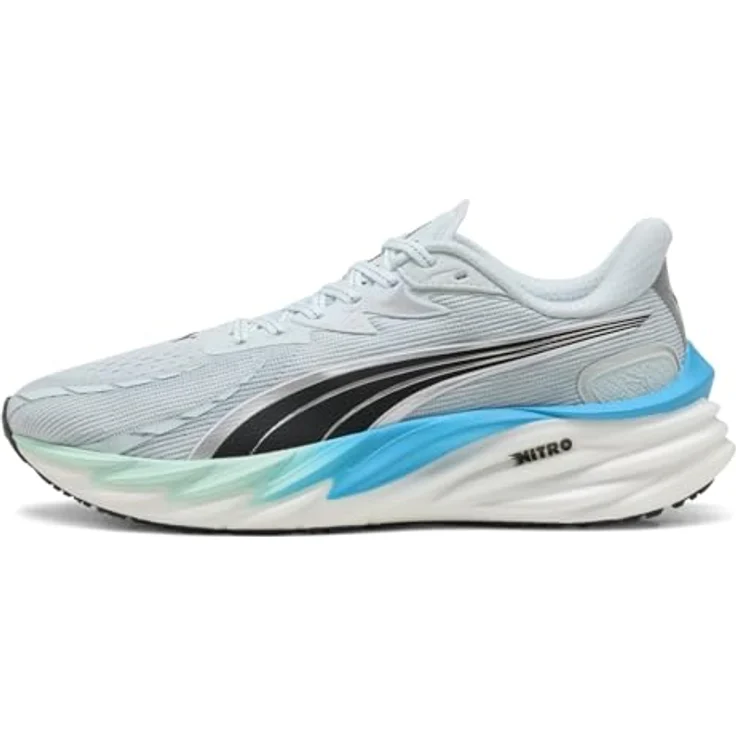 Puma Velocity NITRO 4, Herren Laufschuhe mit NITROFOAM™ Zwischensohle, atmungsaktivem Mesh-Obermaterial, PUMAGRIP Laufsohle, Blau, Größe 42 – Bild 3