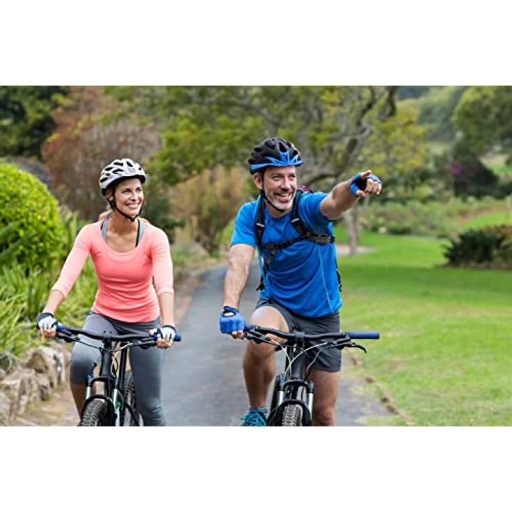 Meteor Marven Fahrradhelm, MTB und Rollerhelm, L 58-61 cm, Schwarz Blau, mit 23 Belüftungsöffnungen und FIT SIZE-System – Bild 6