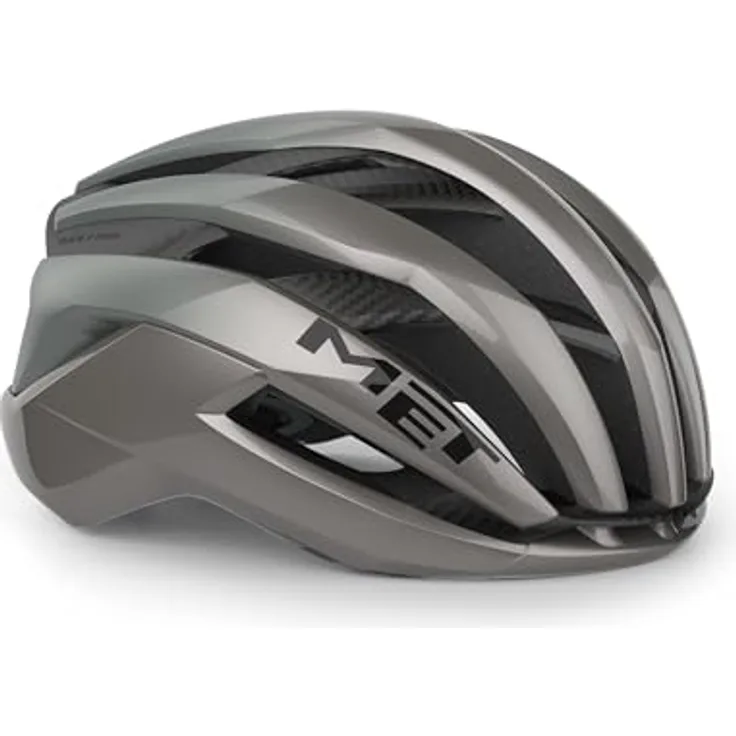 MET Trenta 3K Carbon Mips, Rennradhelm in Opalgrau, 58-61 cm, mit Mips-AIR-Sicherheitssystem und Safe-T Orbital-Anpassungssystem