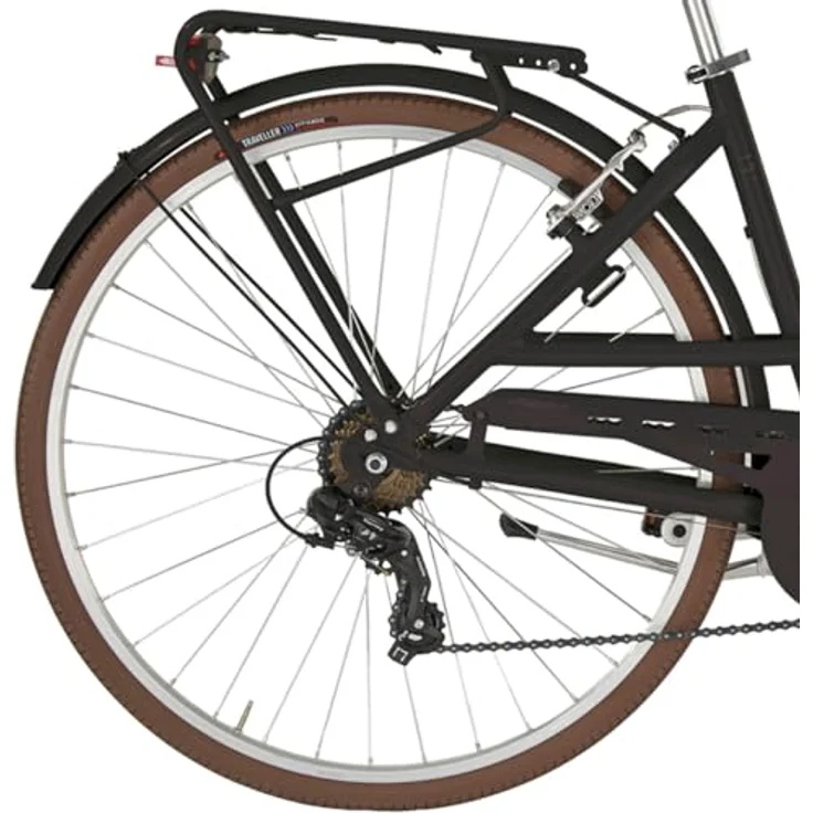 ALPINA Freetime Herrenfahrrad, Herren, Schwarz, 46 cm - Shimano TY300 7-Gang-Schaltung, 28 Zoll Räder – Bild 4