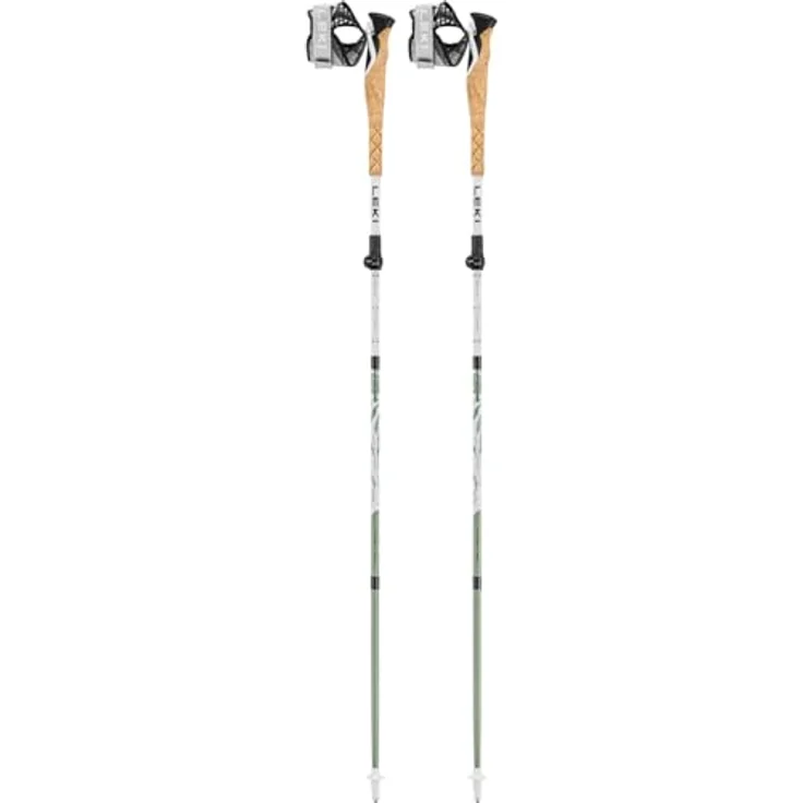 LEKI Cross Trail FX Superlite Wanderstöcke, faltbar, stufenlos verstellbar, 110-130 cm, blau – Bild 1