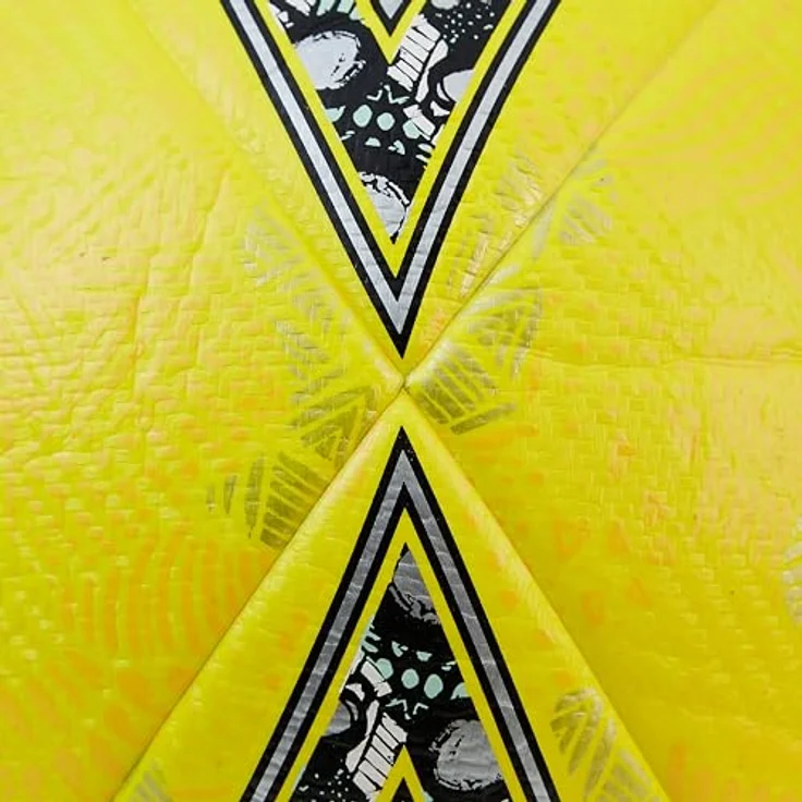 Mitre Ultimatch Evo Fußball, verbesserte Kontrolle, zusätzliche Haltbarkeit, FIFA Basic-zertifiziert, Fluo-Gelb/Flutlicht-Gelb/Kiesiges Gold, Größe 3 – Bild 5