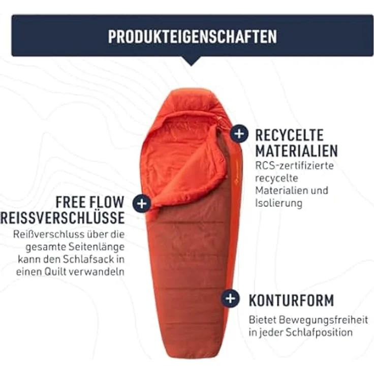 Sea To Summit Hamelin Synthetic Regular -1°C, leichter Kunstfaserschlafsack mit hoher Wärmeleistung und großem Temperaturbereich – Bild 5
