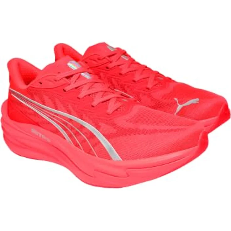 PUMA Deviate Nitro 4, Unisex Laufschuhe mit NITROFOAM Dämpfung, farbe Ultra Red-PUMA Silver, Gewicht 250 g – Bild 6
