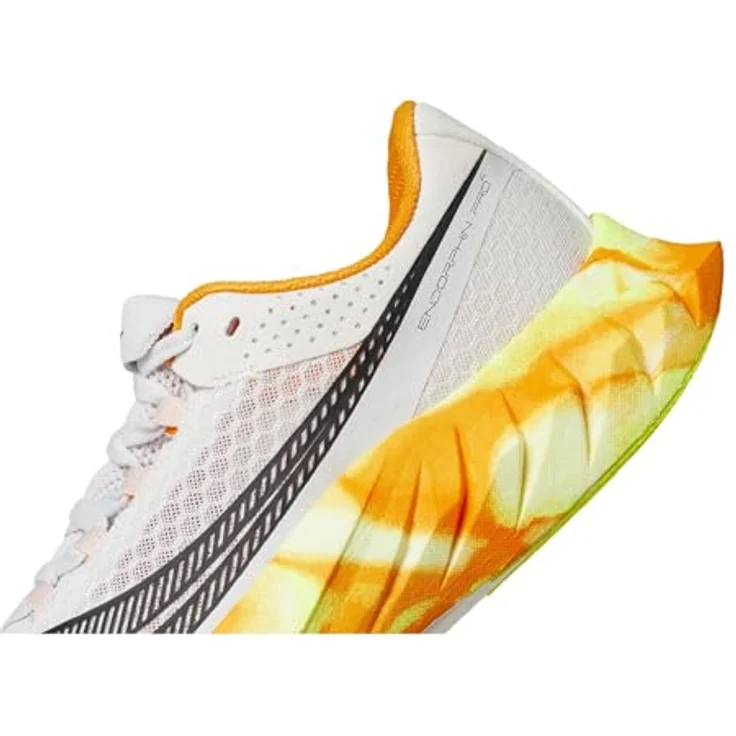 Saucony Endorphin Pro 4, Laufschuhe in FOG/PEEL, sportlicher Stil, Schnürung – Bild 6