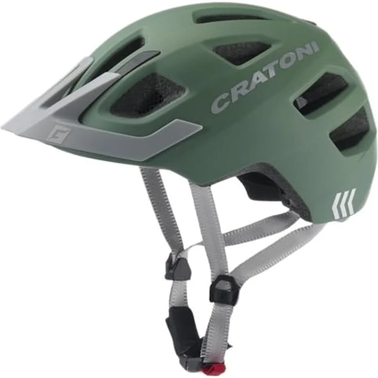 Cratoni Maxster Pro Fahrradhelm, salbei matt, Gr. S (48-53 cm), optimaler Tragekomfort und gute Belüftung – Bild 1