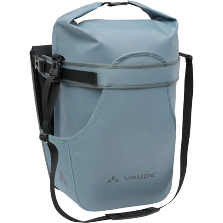 Vaude Urban Cargo Velokorb, 25 l, graue Rolltop-Gepäckträgertasche aus 100% Polyester, wetterbeständig – Bild 1