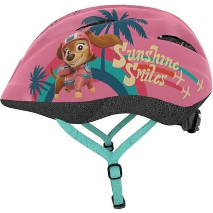Seven Polska Kinderfahrradhelm "PAW PATROL Girls", altrosa, verstellbar, leicht, Belüftungslöcher – Bild 6