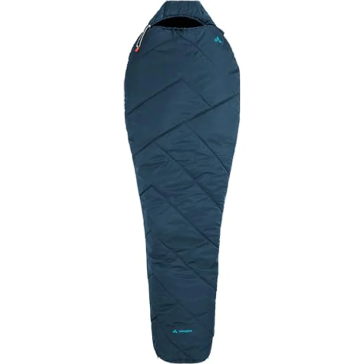 VAUDE Sioux 400 XL II Syn, Schlafsack mit konturiertem Mumienschnitt und seitlichem Reißverschluss, Baltic Sea – Bild 2