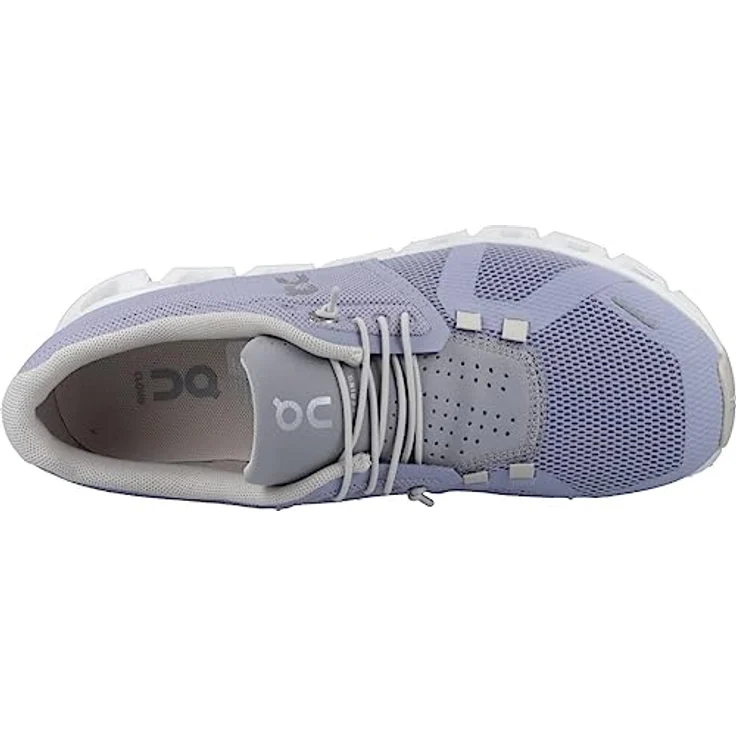 ON CLOUD 5 Damenschuhe, Sportschuhe in hell-lila mit atmungsaktivem Mesh-Obermaterial, herausnehmbarem Fußbett und flexibler Laufsohle – Bild 7
