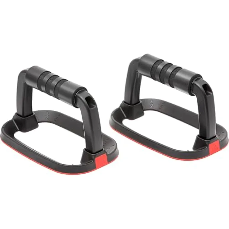 Adidas Performance Push Up Bars - Liegestützgriffe zur Stärkung der Trizeps-, Schulter-, und Brustmuskulatur, mit Schaumstoffummantelung, Farbe: Schwarz