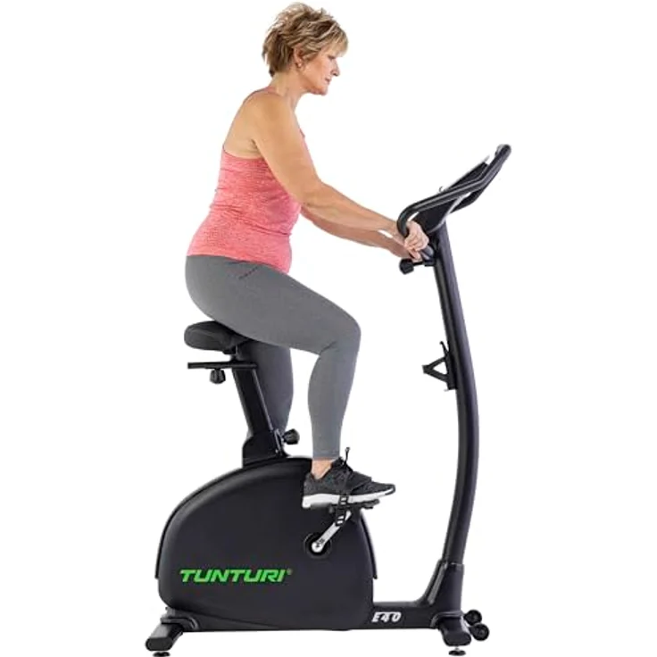 Tunturi Signature E40 Heimtrainer - Fitnessfahrrad mit 25 Trainingsprogrammen - Bluetooth - Komfort Plus Sattel - blau – Bild 5