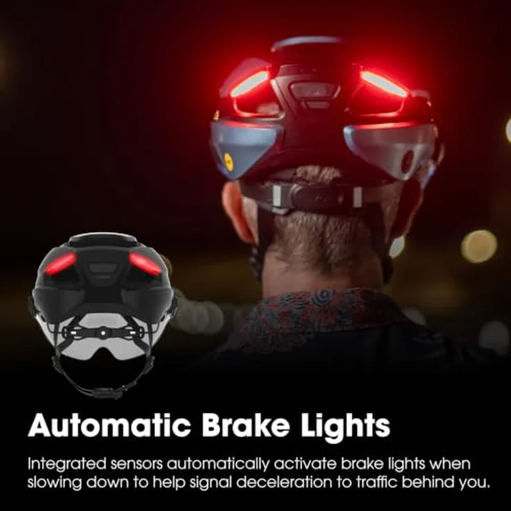 Lumos Ultra E-Bike Smart-Helm, NTA 8776 Zertifiziert, LED-Front- & Rücklichter, Einziehbares Visier, App-Steuerung, MIPS, Für Erwachsene, Männer, Frauen – Bild 5