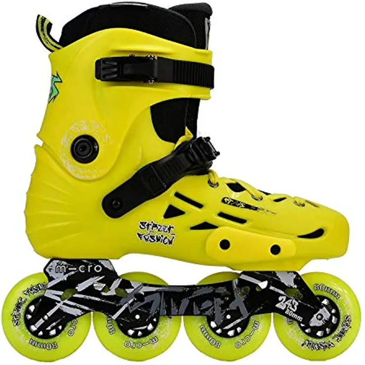 Micro Mobility MT Plus Yellow Rollerskates aus Polypropylen in der Farbe Gelb, Größe: 36, MIS0068