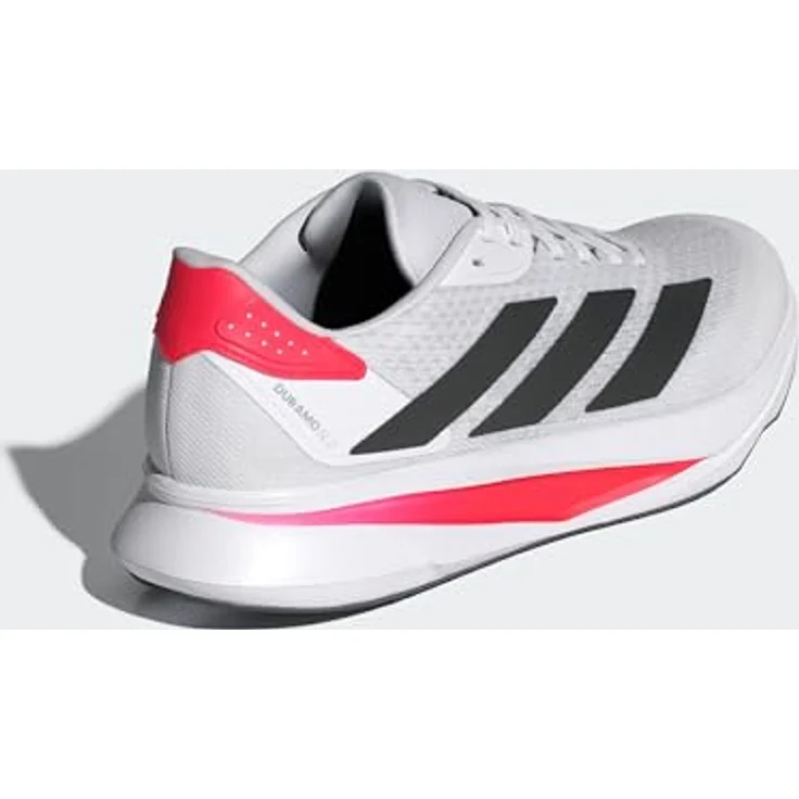 adidas Duramo Sl2, Herren Laufschuhe mit LIGHTMOTION-Dämpfung, atmungsaktiv, Größe 44, Weiß/Rot/Schwarz – Bild 7