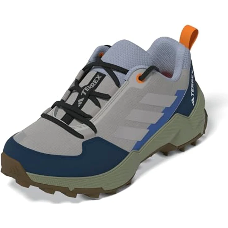 Adidas Terrex AX4R K, Wanderschuhe für Kinder mit dämpfender Zwischensohle und griffiger Traxion Außensohle, grau/rot/blau, Größe 35 – Bild 9