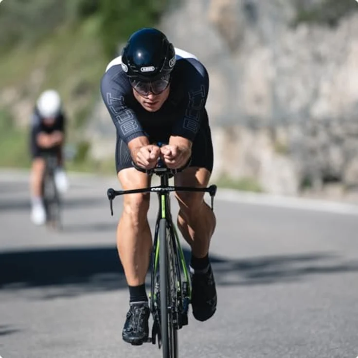 ABUS GameChanger TT 1.1, aerodynamischer Zeitfahrhelm für Triathlon und Zeitfahren, Schwarz, Größe S (51-55 cm) – Bild 6