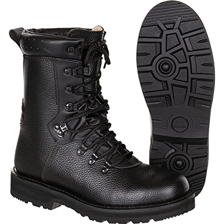 MFH BW Kampfstiefel Modell 2000, 44, durchgehend ledergefüttert, rutschsichere Gummisohle – Bild 1