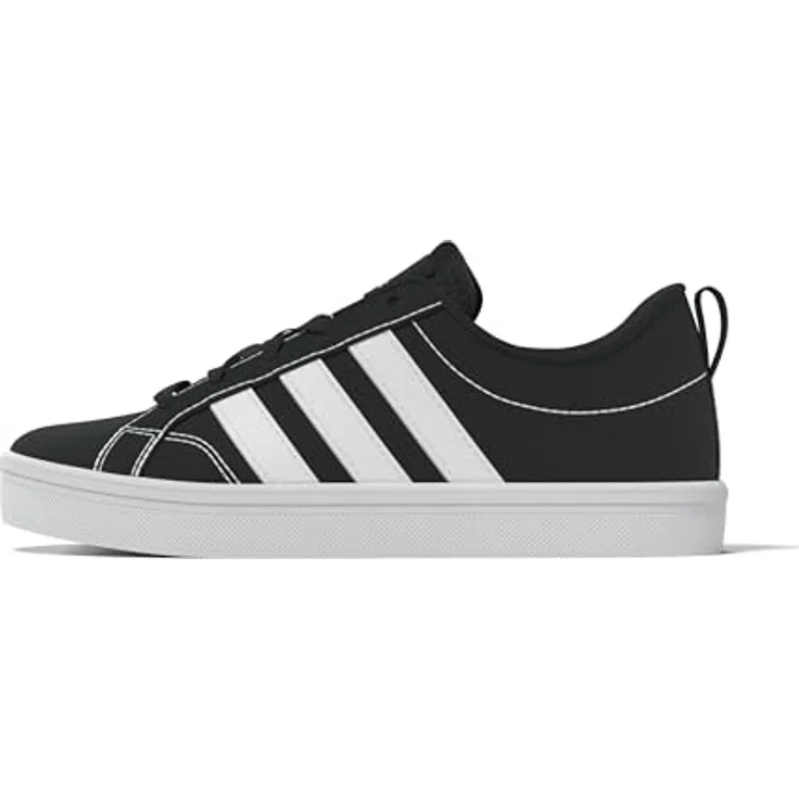 adidas Vs Pace 2.0 K, Laufschuhe für Kinder mit weichem Synthetik-Obermaterial und Gummiaußensohle, cblack/ftwwht/cblack, Größe: 4.5 – Bild 9