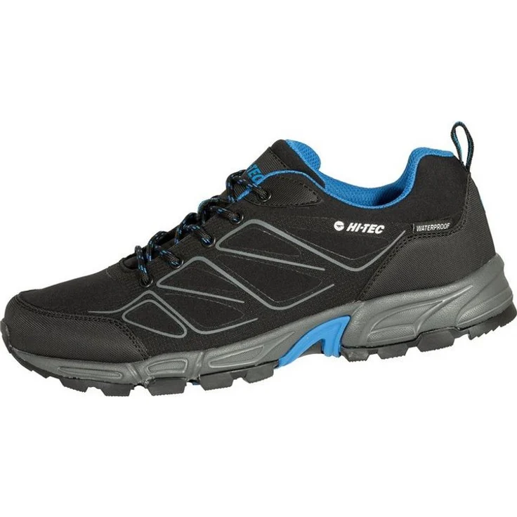 Hi-Tec Ripper Low Wanderschuh, ergonomische Passform mit dämpfender Sohle und sicherem Grip, schwarz
