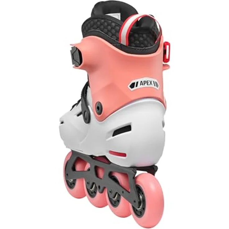 Rollerblade APEX, Inline-Skates für Jungen, urbaner Freestyle, verstellbar 29-32, Platin/Koralle, mit Shock-Absorber und vielseitiger Schienen-Konstruktion – Bild 4