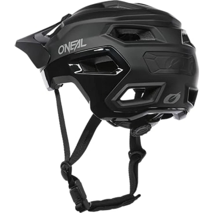 O'NEAL TRAILFINDER EVO Helmet, leichter Enduro- und Trailhelm mit Quin Ready Technologie, Solid schwarz, L/XL (59-63 cm) – Bild 5