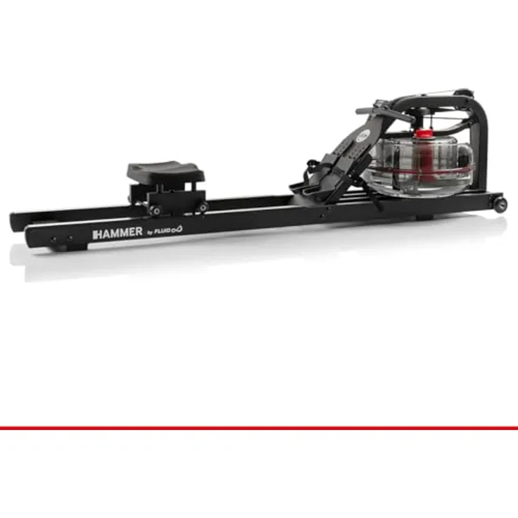 HAMMER Wasser Rudergerät RowFlow 10.0, klappbar, mit 4 Widerstandsstufen, Kinomap-kompatibel, Stahlgehäuse