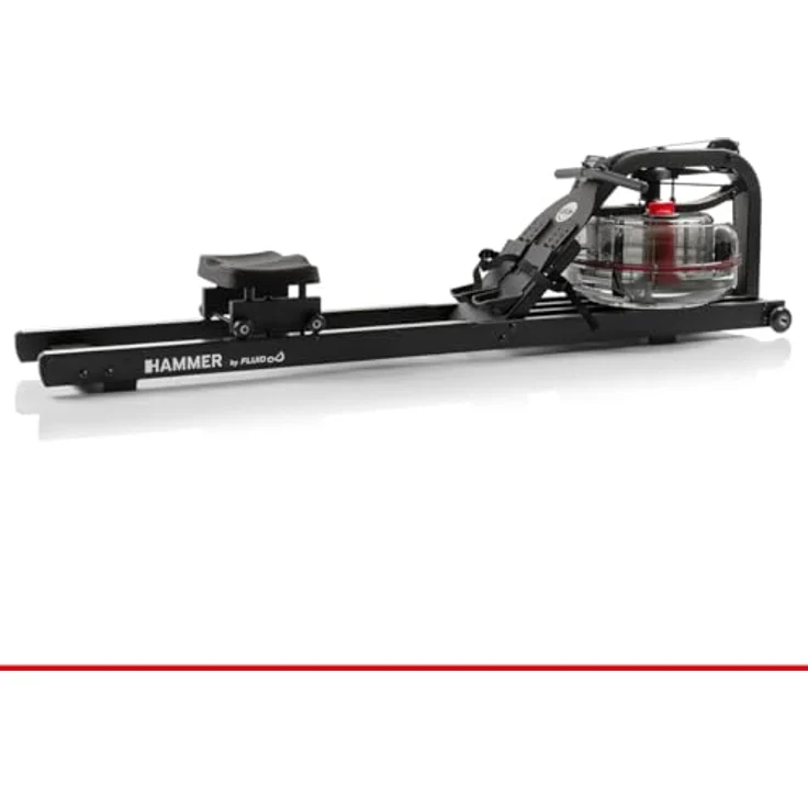 HAMMER Wasser Rudergerät RowFlow 10.0, klappbar, mit 4 Widerstandsstufen, Kinomap-kompatibel, Stahlgehäuse – Bild 1