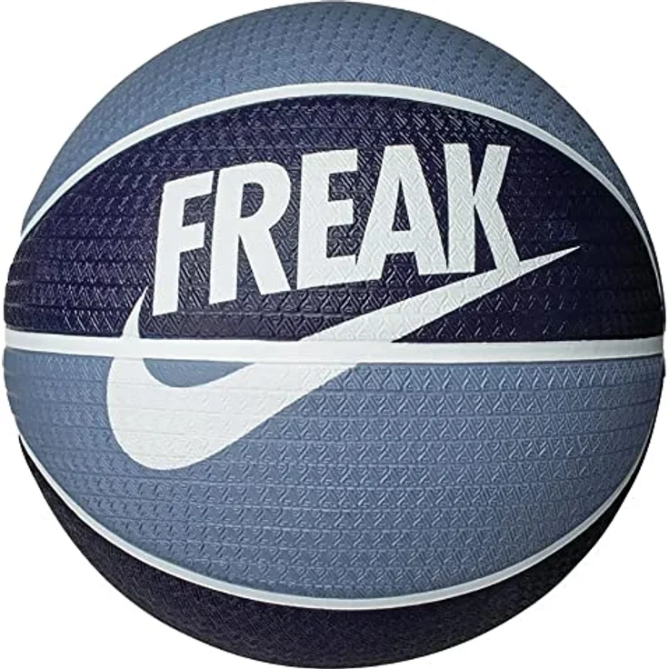 Nike Playground 8P 2.0 G Basketball aus Gummi und Kunstleder, Blackened Blue-Ashen Slate-White-White, gute Ballkontrolle und strapazierfähig