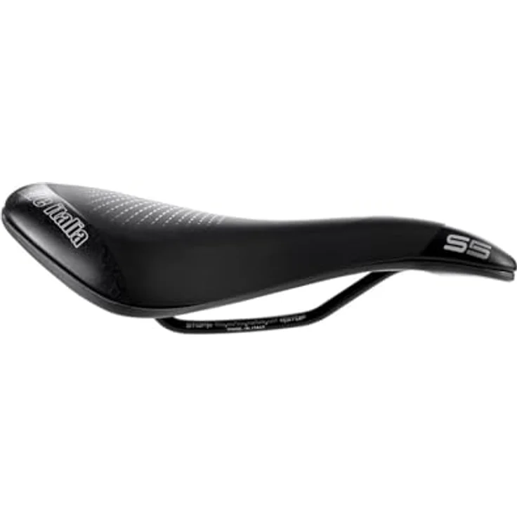 Selle Italia S5 Superflow, Velosattel mit Gel-Polsterung, Superflow-Technologie und Hi-Viz-Einsätzen, schwarz – Bild 3