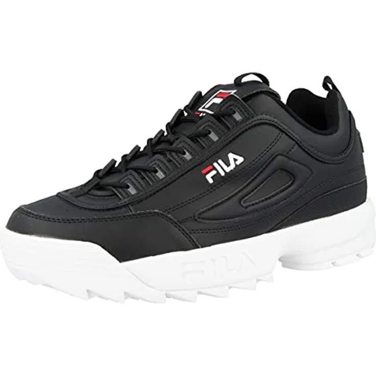 Fila Disruptor Low, Wanderschuhe aus Kunstleder mit rutschfester Laufsohle und atmungsaktivem Design, weiß – Bild 4