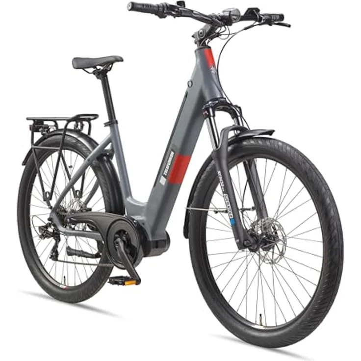 TELEFUNKEN E-Bike Damen 27,5 Zoll, Elektrofahrrad Mittelmotor, 7-Gang Shimano Kettenschaltung, Hydr. Scheibenbremsen - Pedelec SUV-Bike, SUV500, blau - Preisvergleich – Bild 1