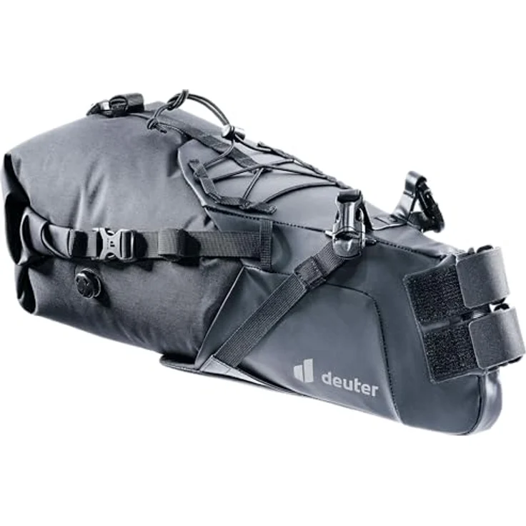 Deuter Velotasche Saddle Pack, 16 l, wasserdicht mit Roll-Top und elastischem Kompressionszug – Bild 1