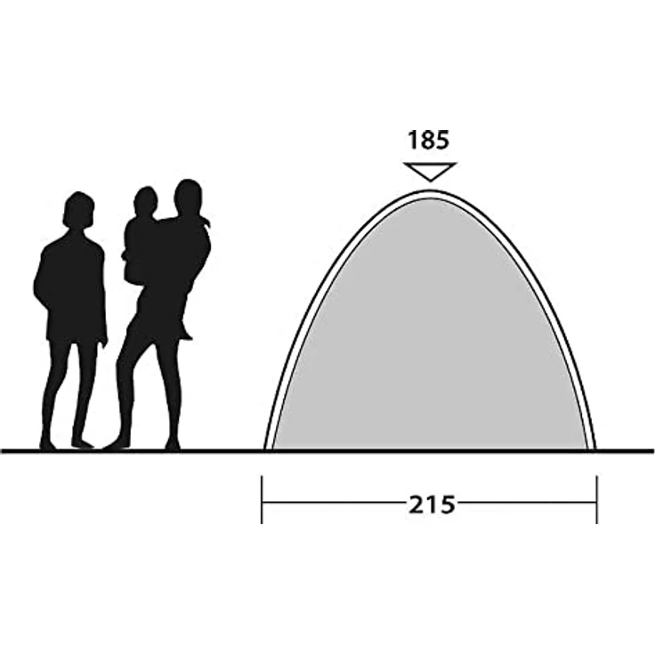 Outwell Innenzelt für Wing Lounges, (2.70 kg, für 3 Personen, dunkles Material gegen Lichteinfall) – Bild 7