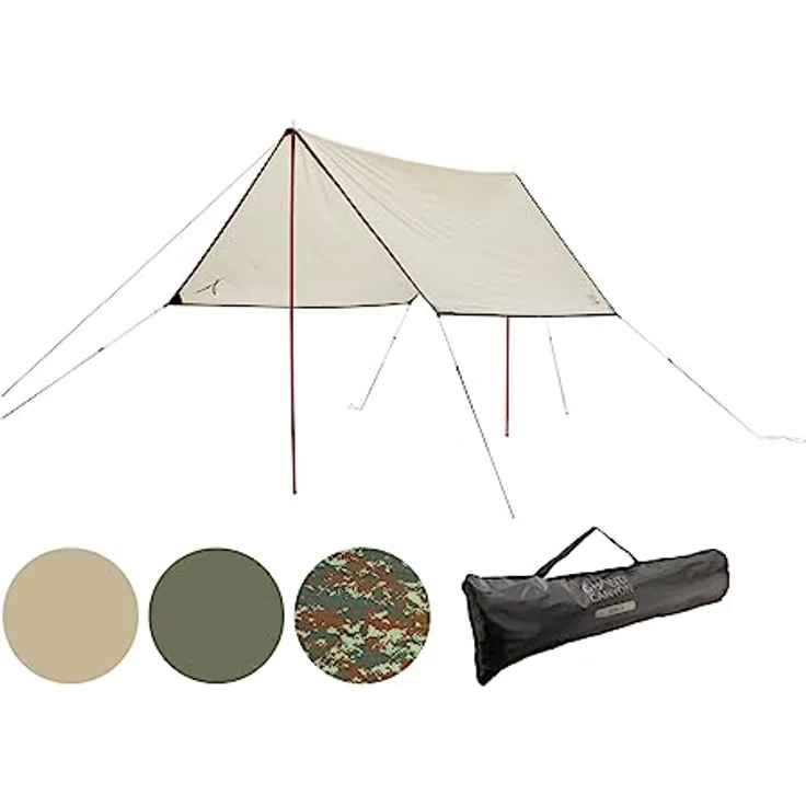 Grand Canyon Zuni 3, Tarp Zelt mit 3000 mm Wassersäule, 2.50 kg, UV-Schutzfaktor über 50