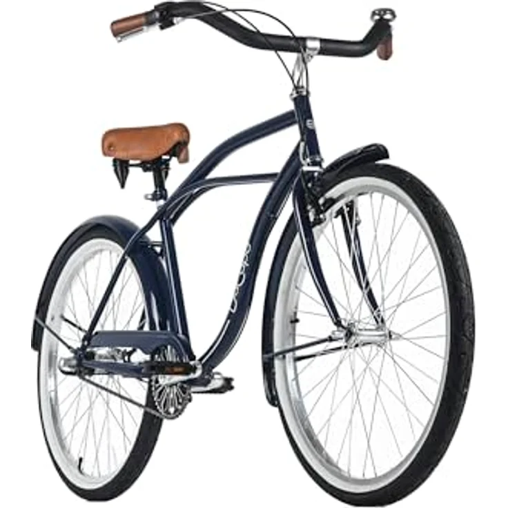DACAPO Beachcruiser Herren 26", California Blau, 3 Gänge, V-Brakes, empfohlen für Körpergröße 150-185 cm – Bild 2
