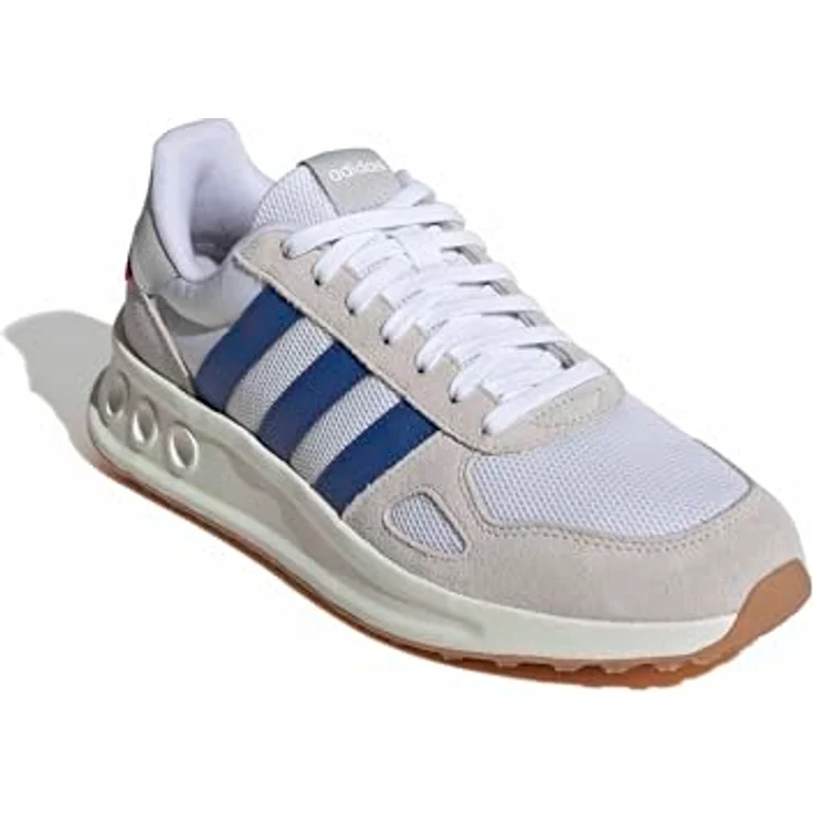 adidas Run 84 IH8621, Laufschuhe in Weiß, Blau und Grün – Bild 4