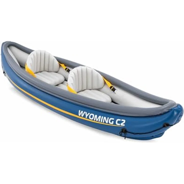 Intex 68389NP – Aufblasbares Kajak Wyoming C2, 2-Sitzer, Blau, 307 x 89 x 53 cm, mit abnehmbaren Sitzen und Handpumpe – Bild 2