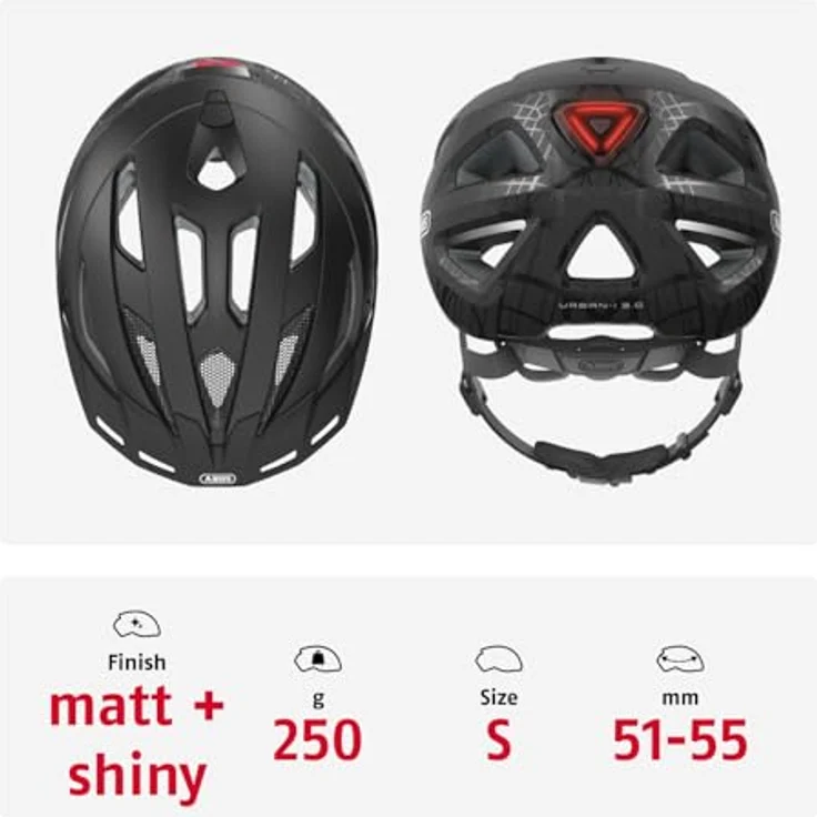 Abus Urban I 3. 0 Fahrradhelm - Streetart/Schwarz 51 - 55 cm – Bild 4