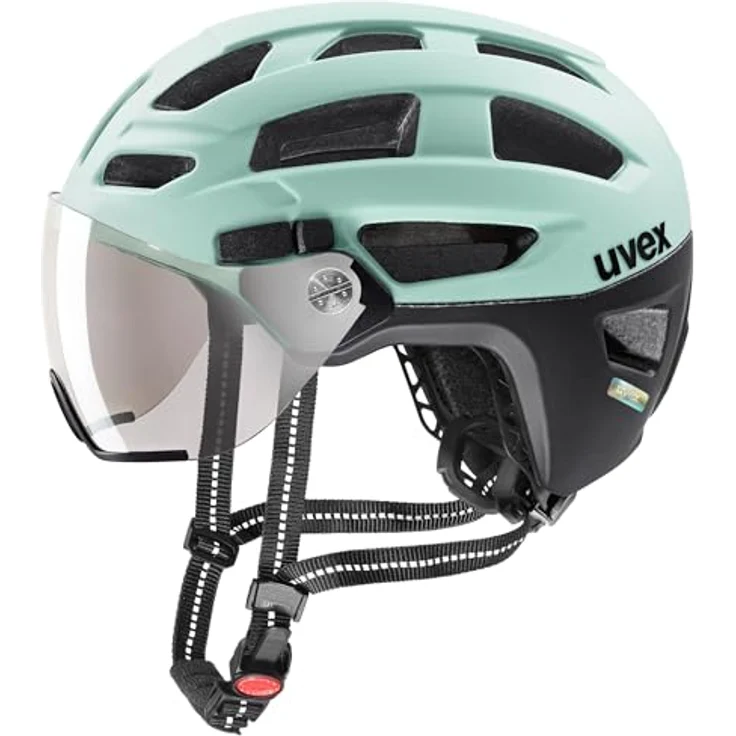 Uvex Finale Visor Fahrradhelm, Jade-Black matt, mit zusätzlichem Schutz und verstellbarem IAS System, 56-61 cm – Bild 1