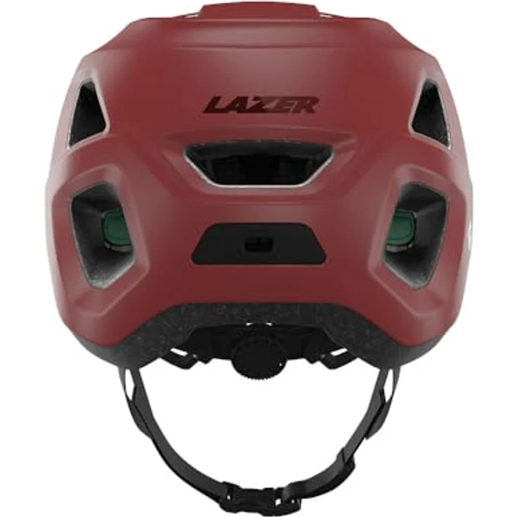 Lazer Fahrradhelm Lupo KinetiCore, Trailhelm mit integriertem Visier und optimierter Belüftung, Matte Maroon – Bild 4