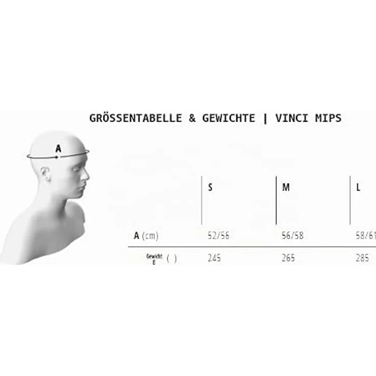 MET VINCI MIPS Fahrradhelm, glänzend weiß, Größe M, mit MIPS C2 Gehirnschutzsystem und aerodynamischer Bauweise – Bild 3