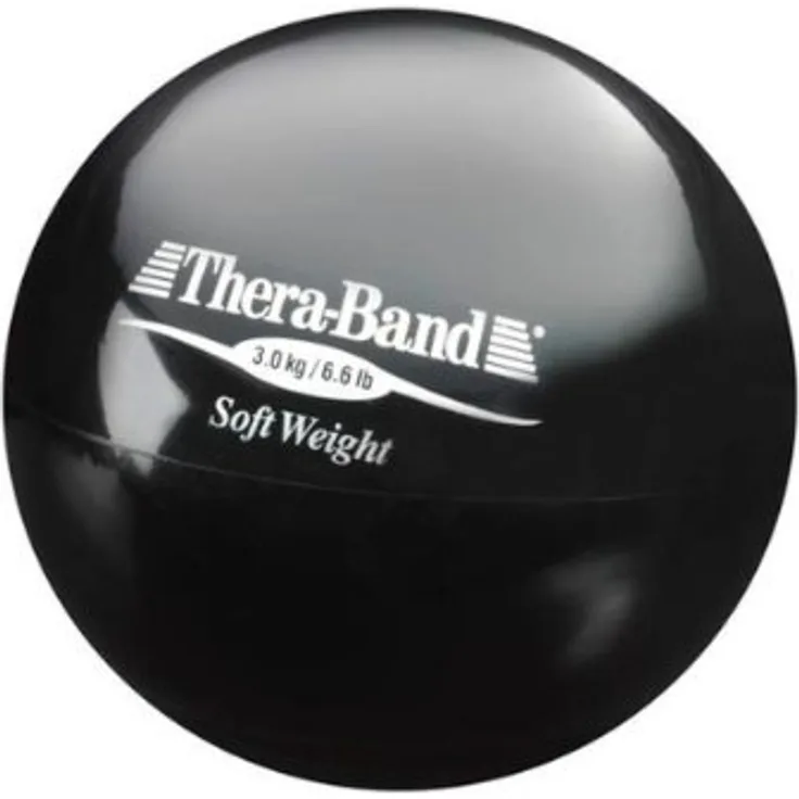 TheraBand Gewichtsball Soft Weight Schwarz | 3,0 kg