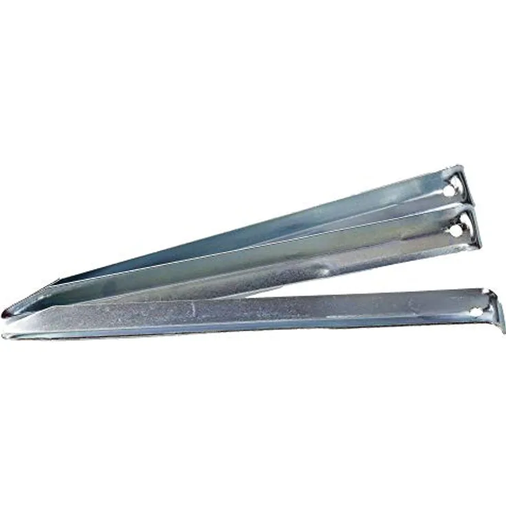 Regatta Stahl-V-Zeltheringe 23 cm, 5er-Pack für weichen und nassen Boden