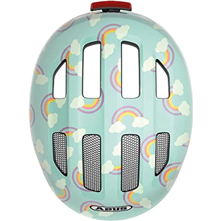 ABUS Smiley 3. 0 LED Kinder Fahrradhelm blue rainbow S – Bild 6